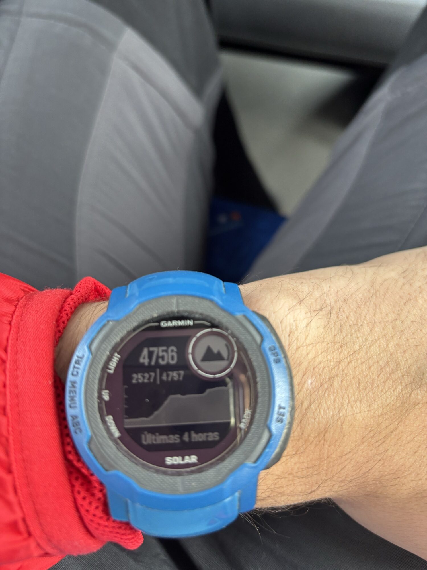 Altura en el reloj 4756m