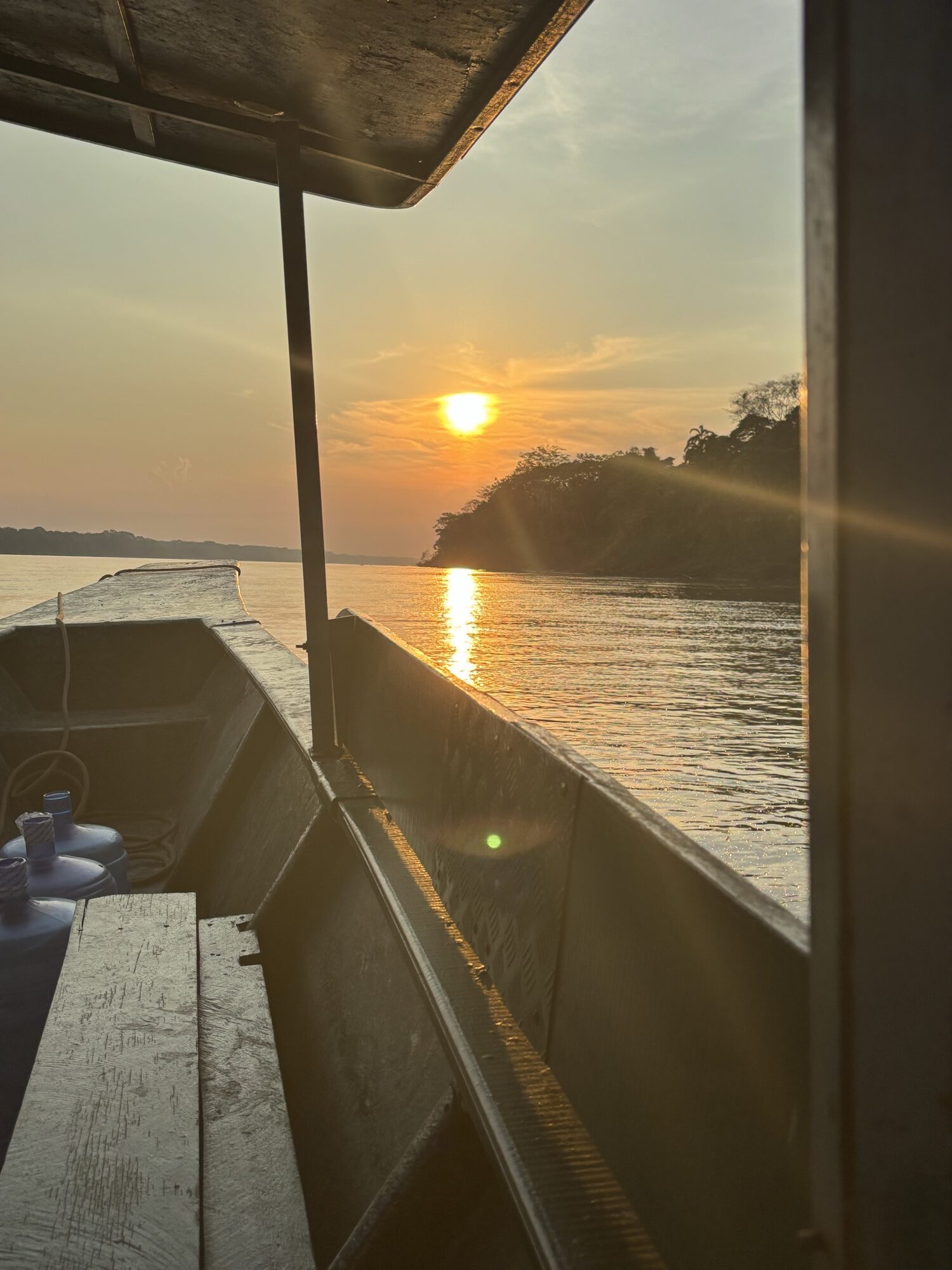 Atardecer barco