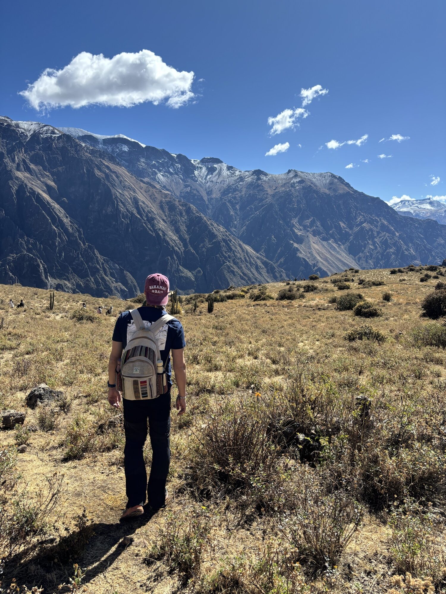Pablo en el colca