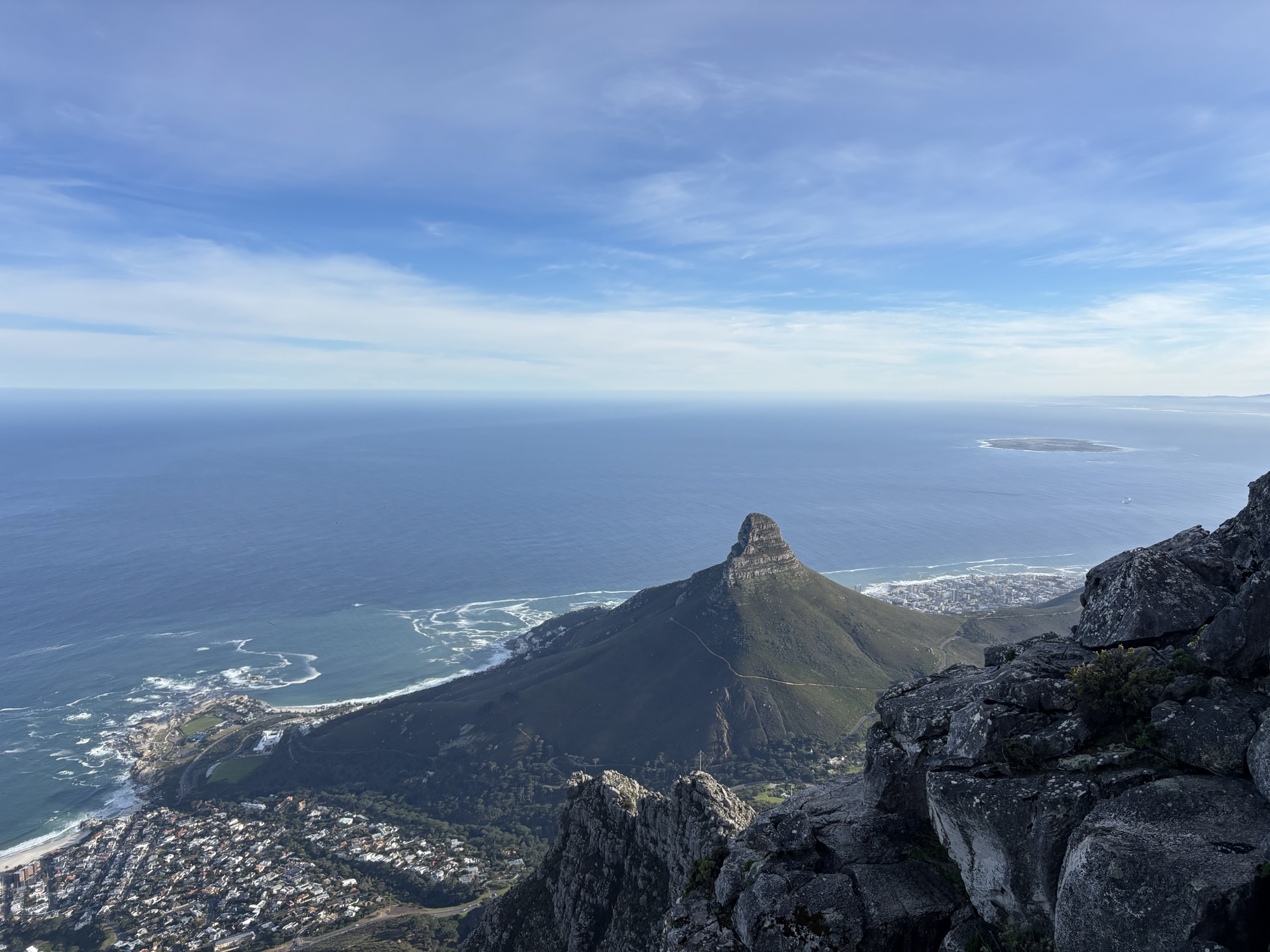 Vistas desde lo alto de Table Mountain, en Ciudad del Cabo