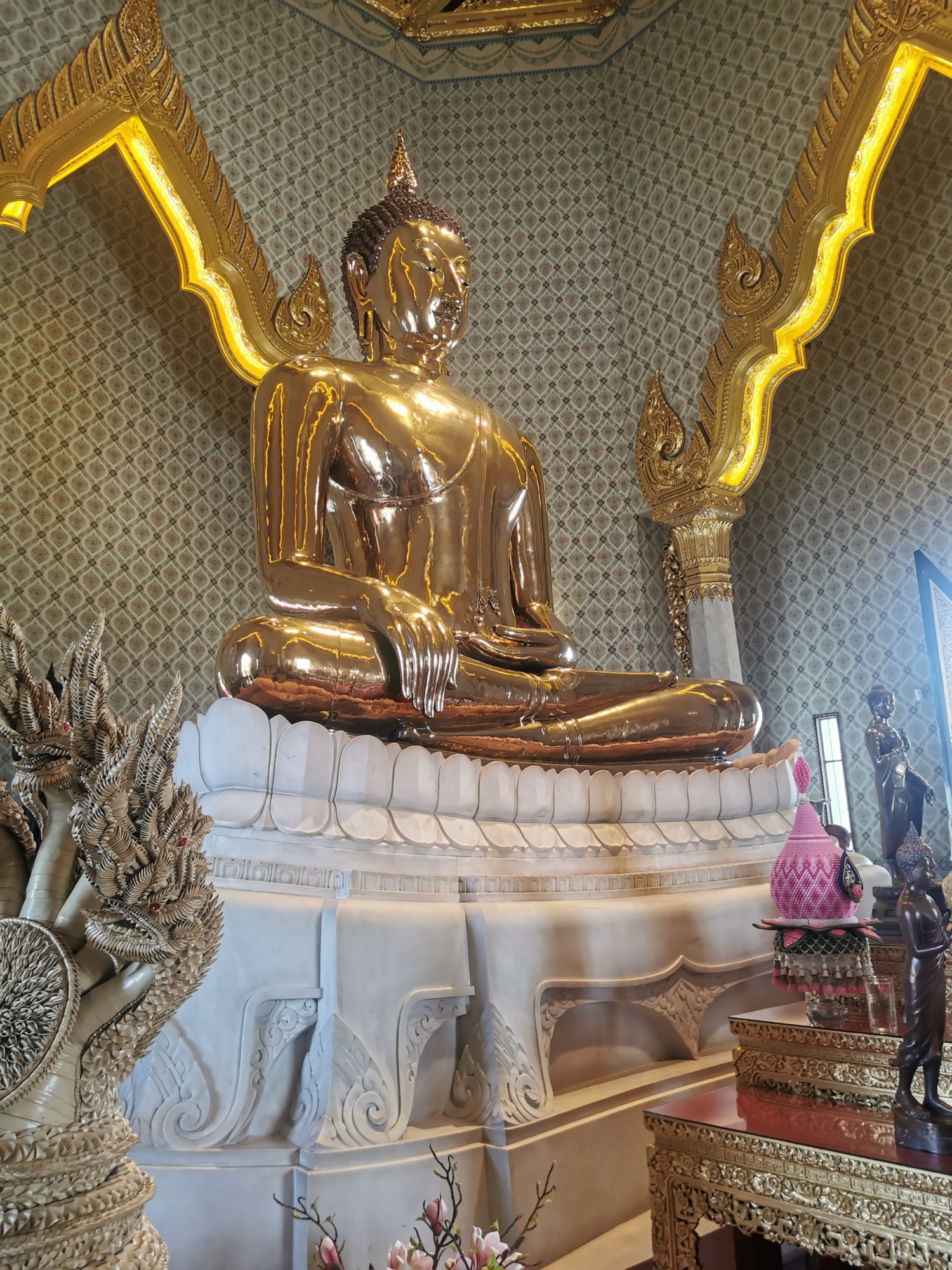 El Buda de oro macizo del Wat Traimit, en Chinatown