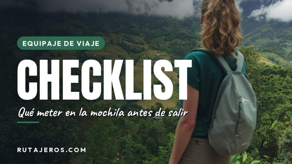 Checklist de equipaje para mochileros